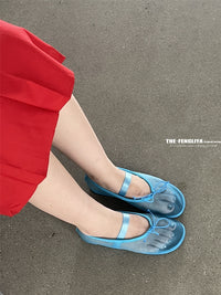 Ribbon Sheer Flat Shoes_BDHL7444