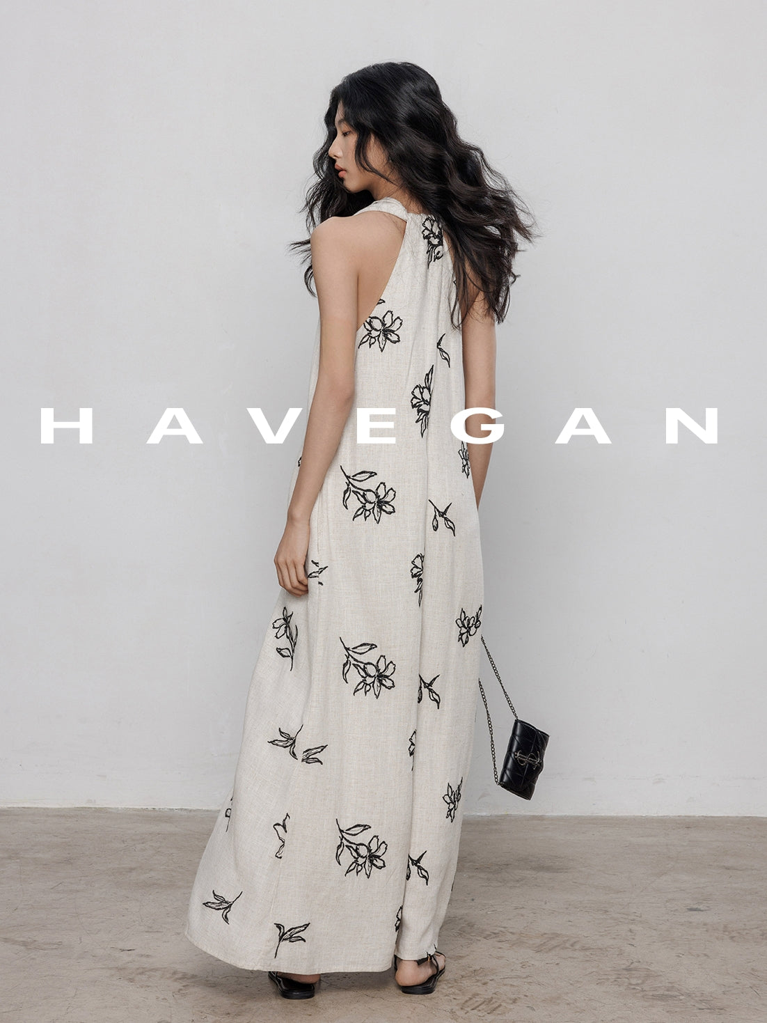 Floral Casual V-Neck Dress_BDHL7238