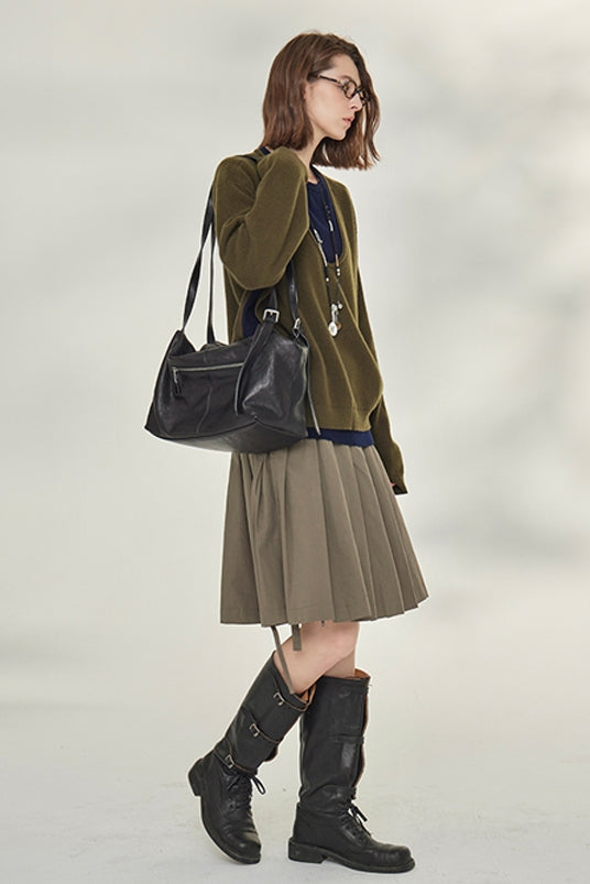 Two-Piece Style U-Neck Knit Tops_BDHL7746