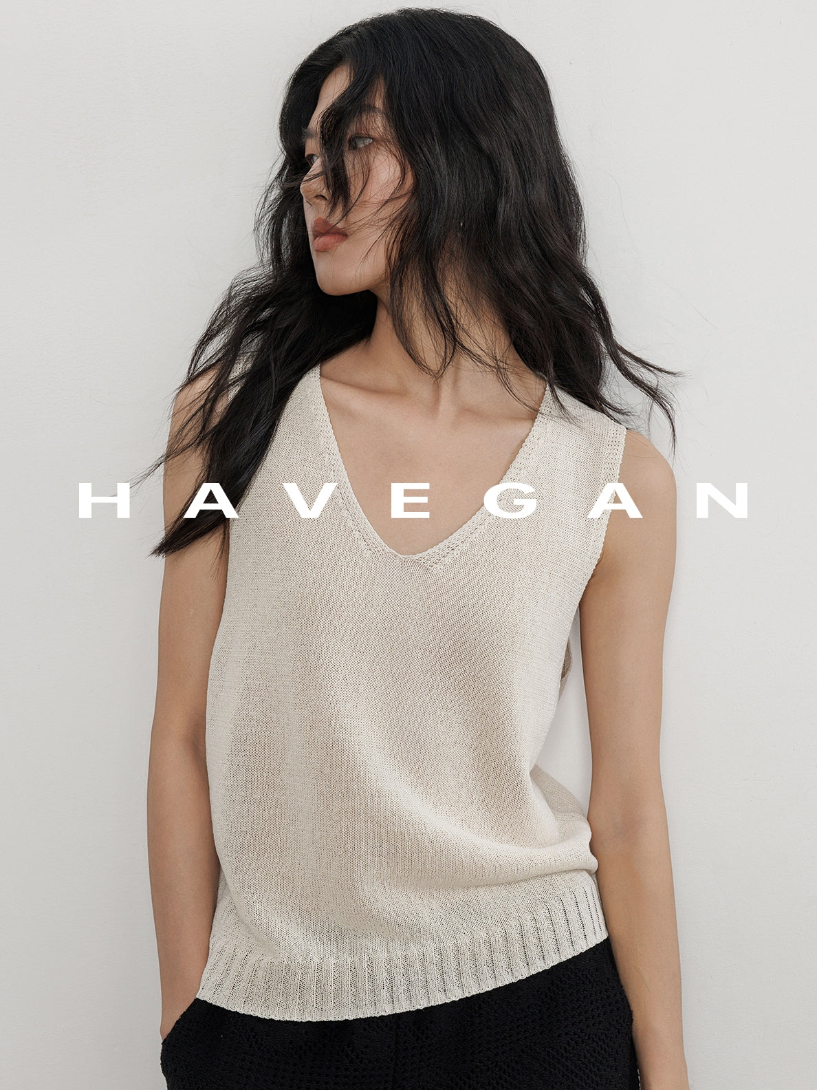 V-Neck Tie-Strap Knitted Vest_BDHL7477