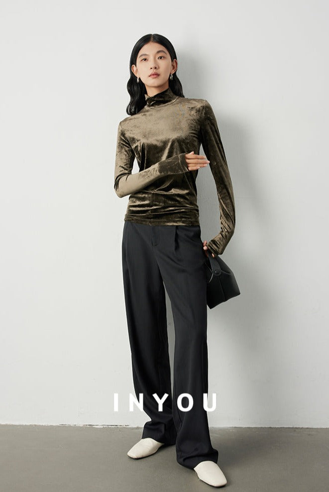 Light and warm turtleneck top_BDHL5284 