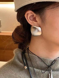 Geometric Pendant Necklace Or Pierced earrings_BDHL7443