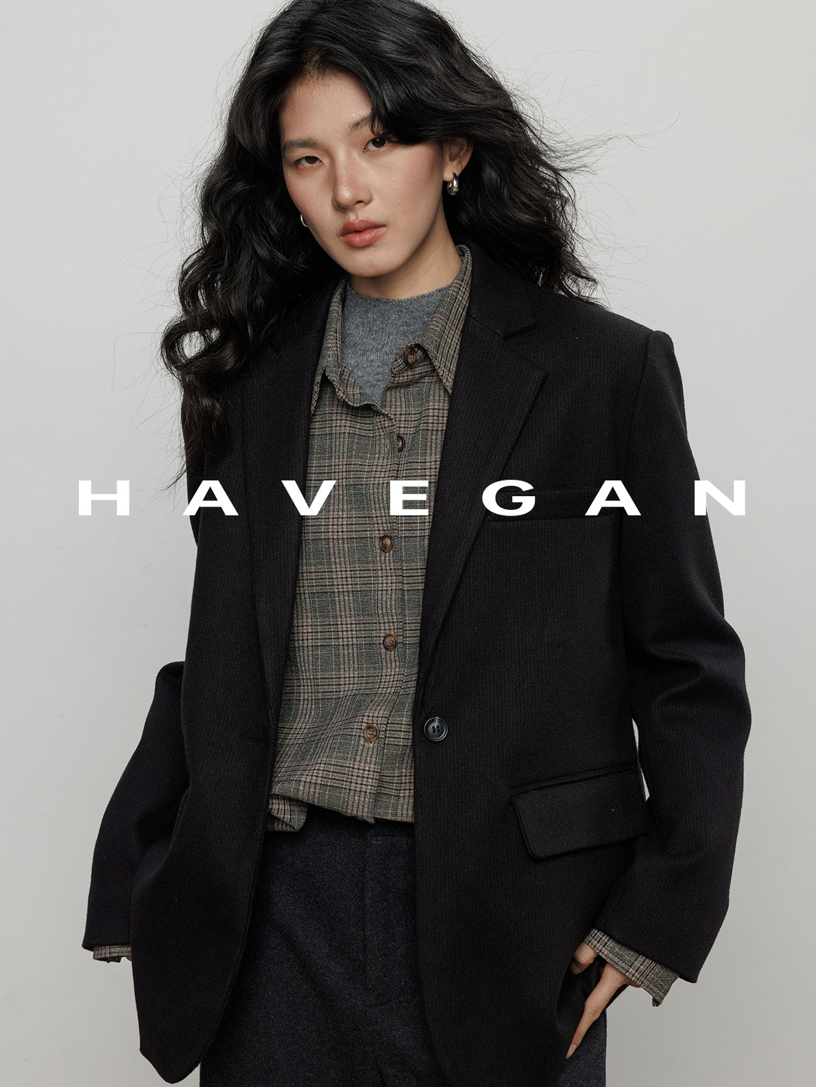 抓絨西裝外套_BDHL7969