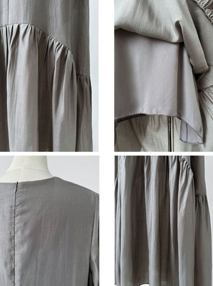 Long Sleeved Tiered Long Dress_BDHL6169