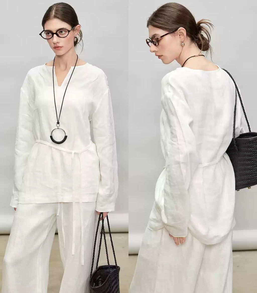V-Neck Tops Or Drawstring Pants_BDHL7280