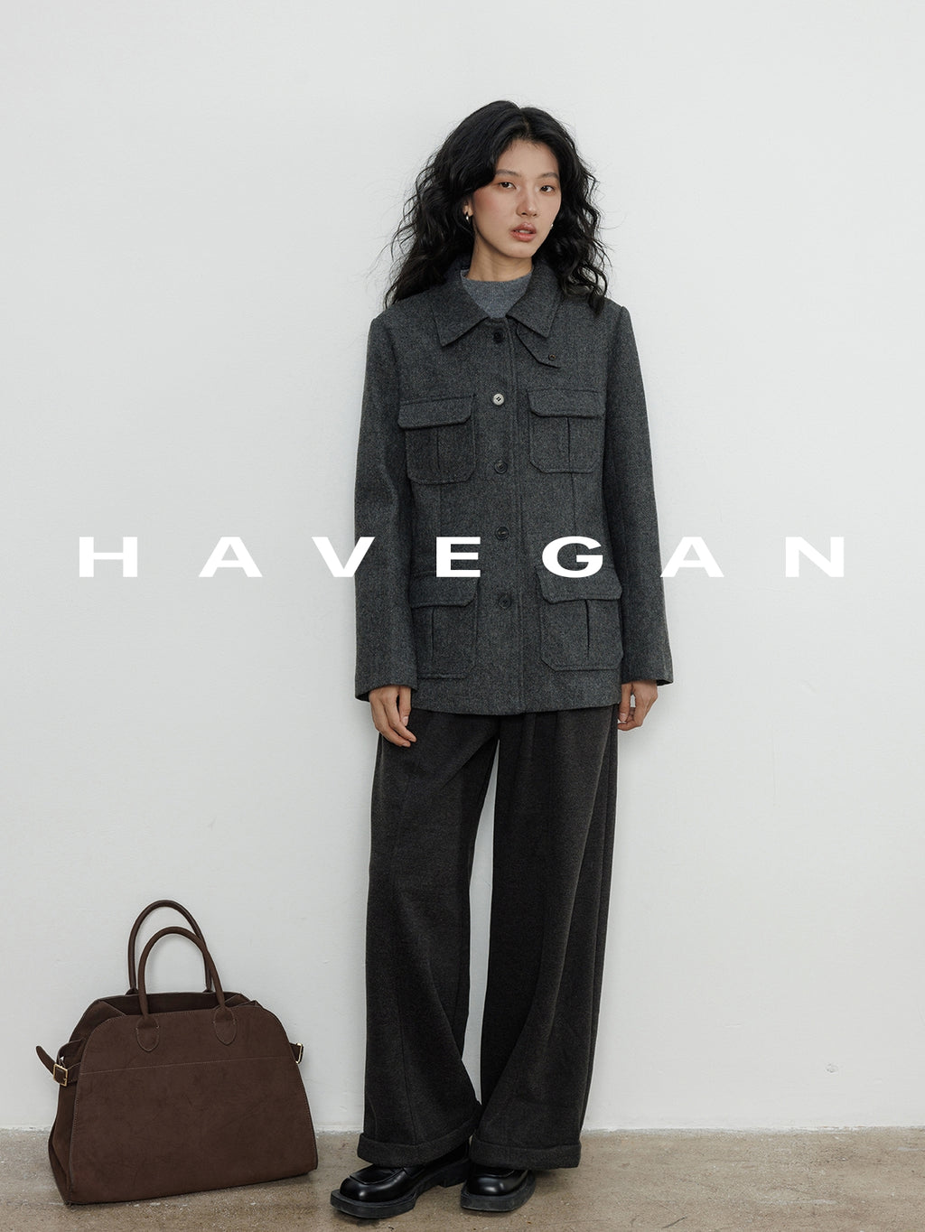 翻領中長版大衣_BDHL7888