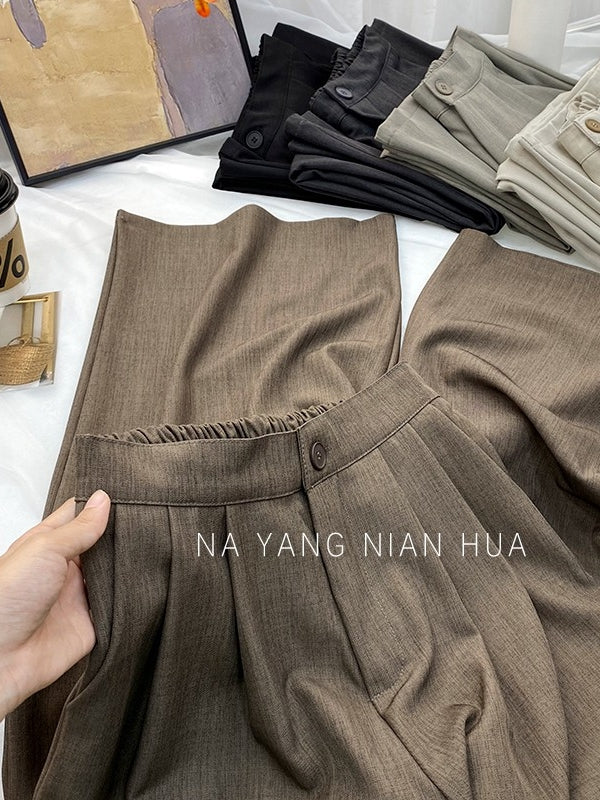Retro Drape Pleated Pants_BDHL7818