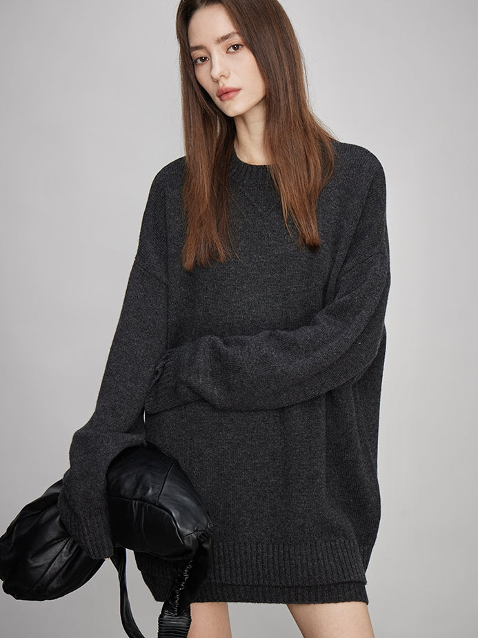 Loose Knit Tops Or Elasticated Waist Skirt_BDHL7994