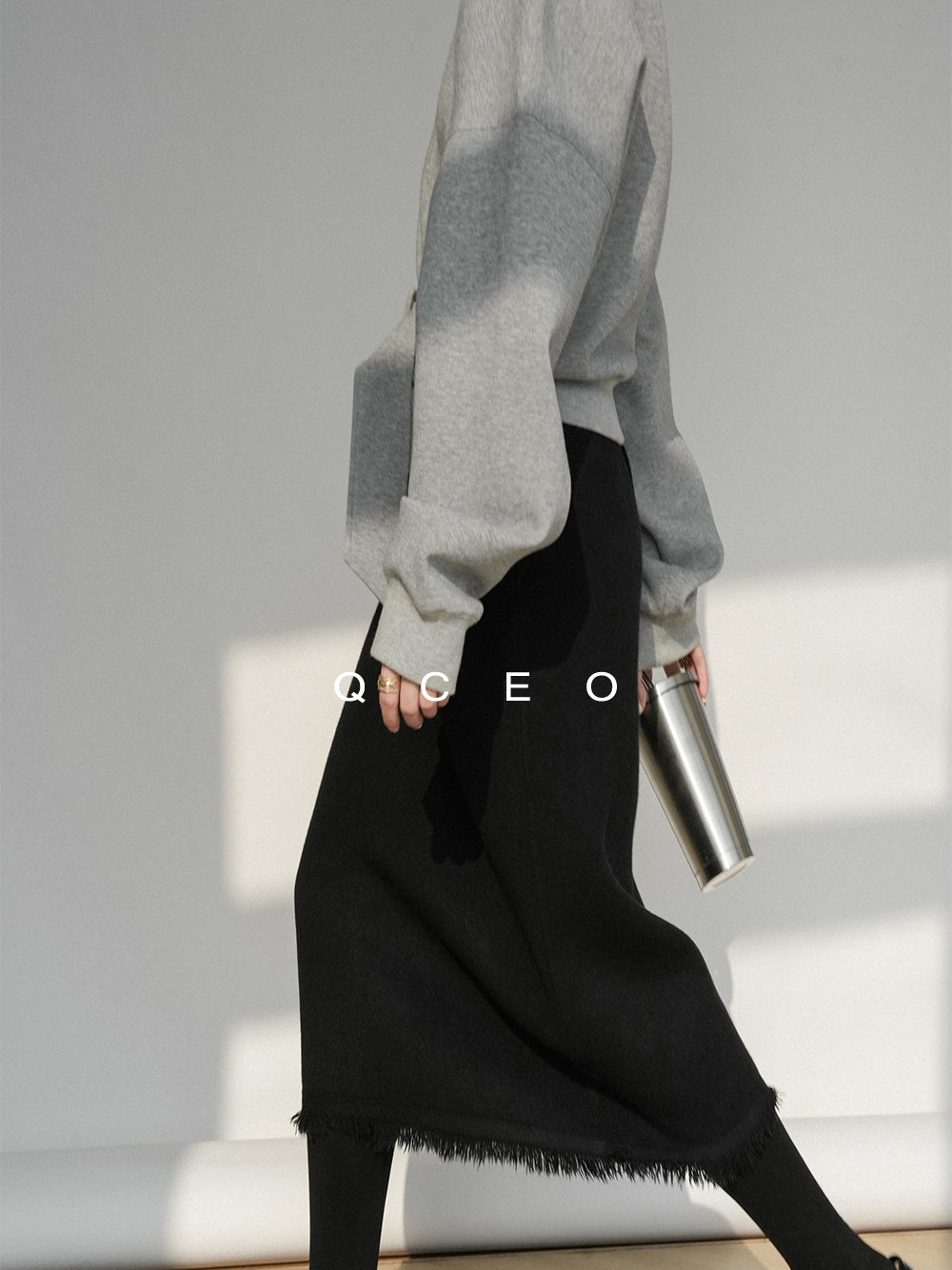 Loose-Fitting Waist Belt Knit_BDHL7149