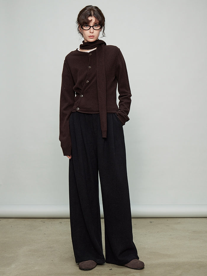 Relaxed Elastic-Waist Wide Pants_BDHL6918