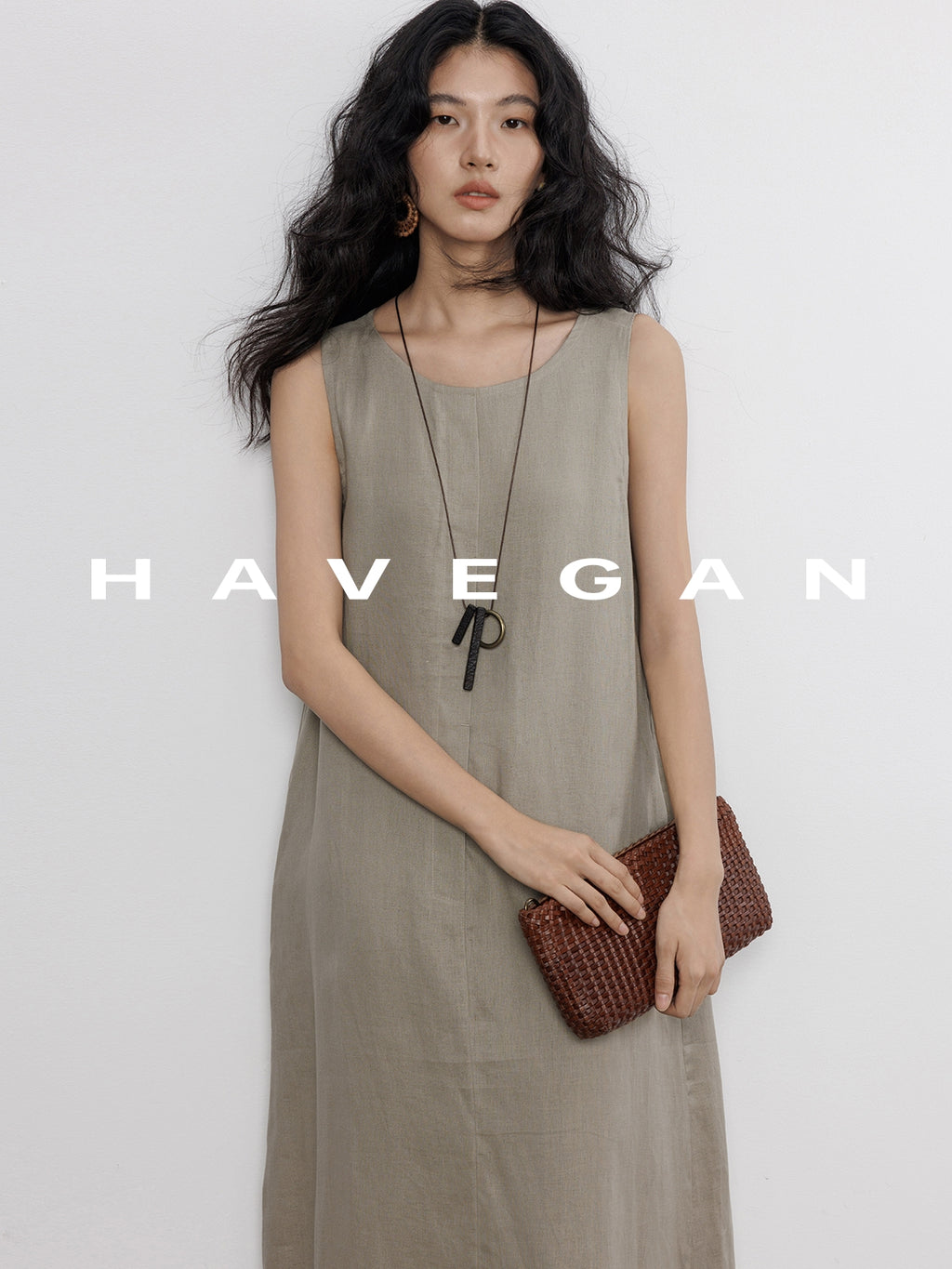 Round Neck Sleeveless Dress_BDHL7585