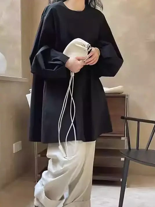 泡泡袖A字洋裝_BDHL7379