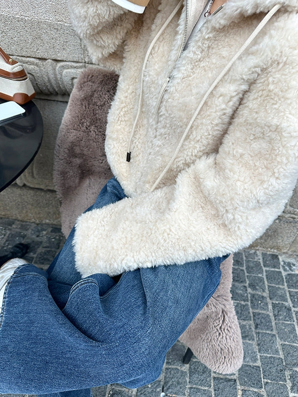 Hooded Zip-Up Short Jacket_BDHL8046