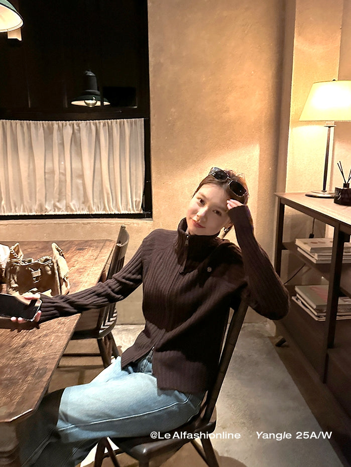 Zip-Up Knit Cardigan_BDHL7921