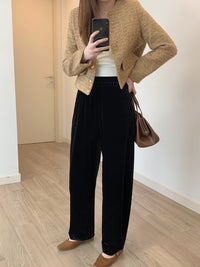 Black Pants Or Thickened Black Pants_BDHL6774