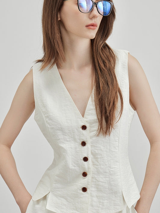 V-Neck Vest Or Bud Skirt_BDHL7600
