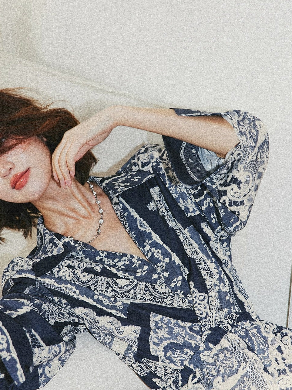 Loose-Fitting Shirt Jumpsuit Shorts_BDHL7538