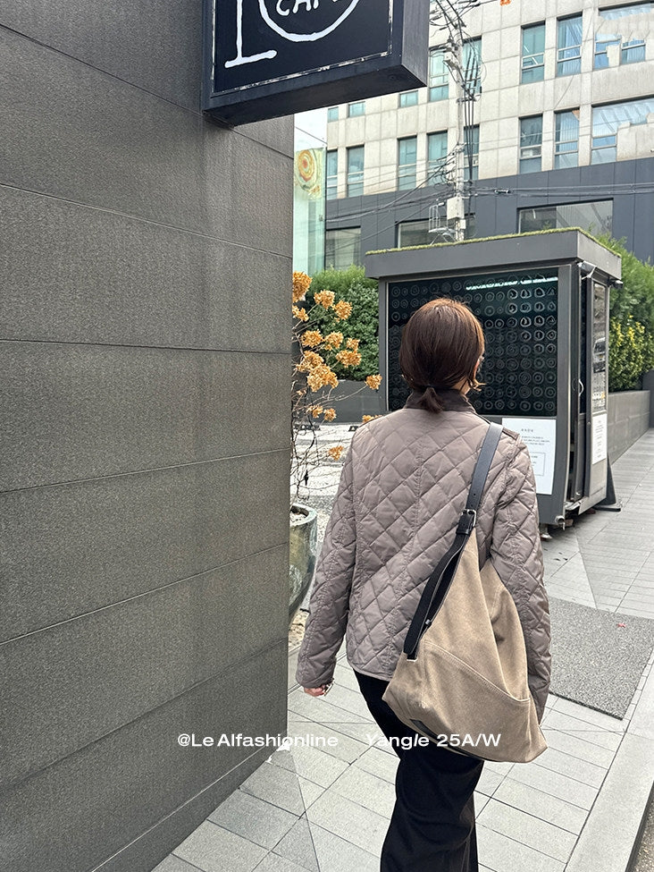 Diamond-Quilted Down Jacket_BDHL8051