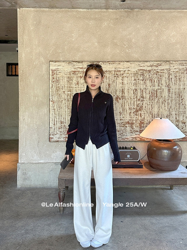 Zip-Up Knit Cardigan_BDHL7921