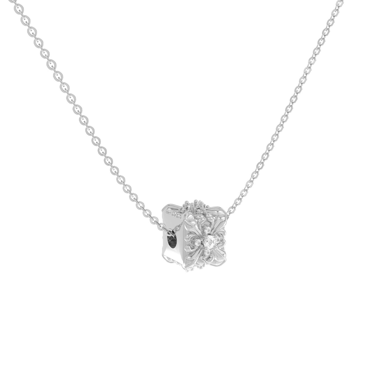 Iris Cube Pendant Necklace_BDHL8475