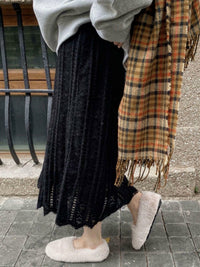 French Lace Long Skirt_BDHL6828