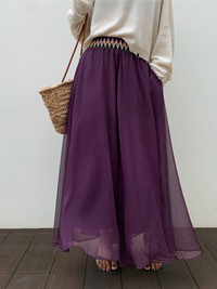 Ethnic Style Draped Long Skirt_BDHL6133