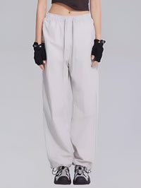 Waterproof Loose Straight Trousers_BDHL6318