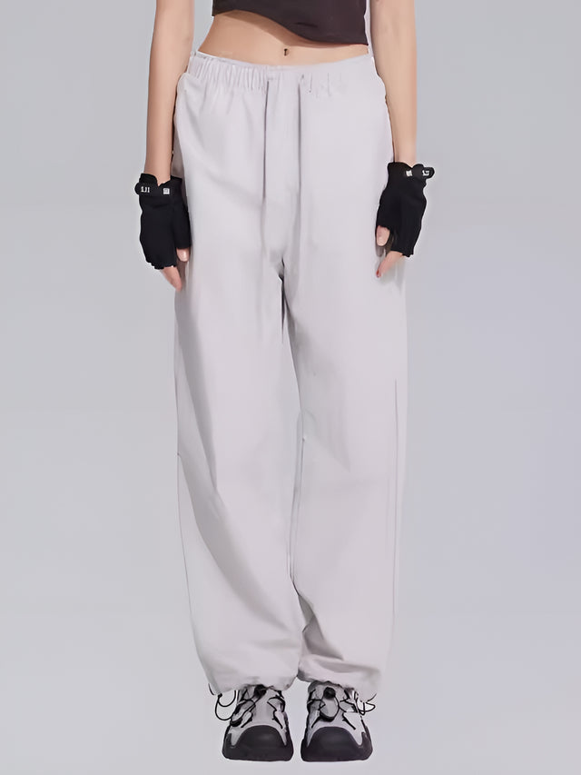 Waterproof Loose Straight Trousers_BDHL6318