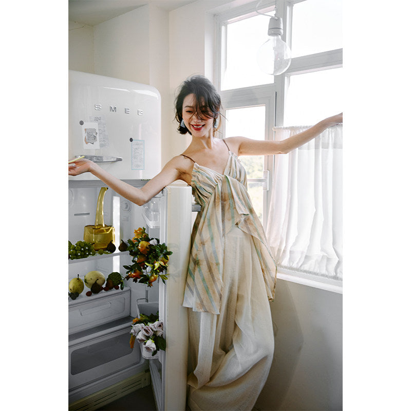 Light and Shadow Double Layer Tulle Wide-leg Trousers_BDHL8232