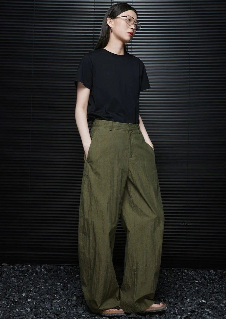 Loose Drape Thin Wide-Leg Pants_BDHL6040