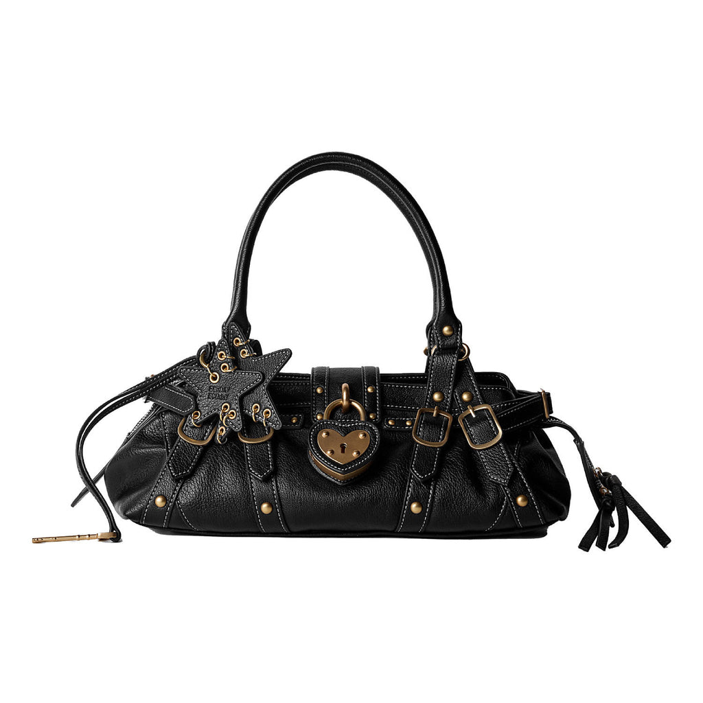 Heart-Lock Baguette Shoulder Bag_BDHL8326