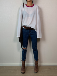 Loose Slim Long Sleeve T-Shirt_BDHL6418