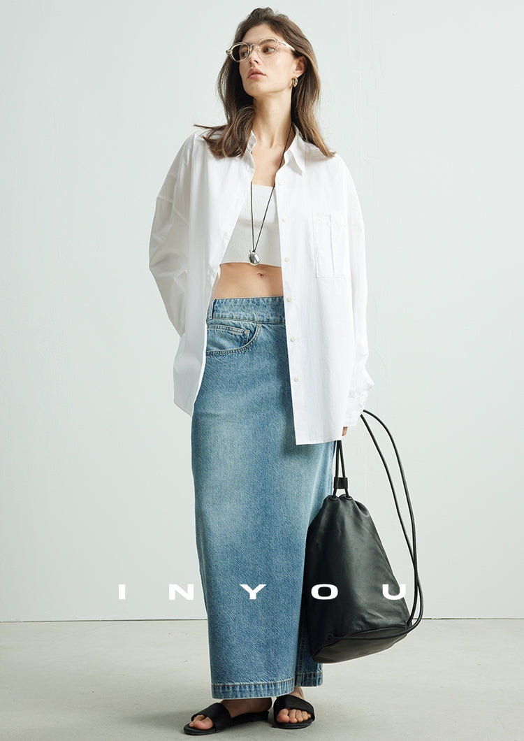 Loose-Fitting Silhouette Shirt_BDHL7155