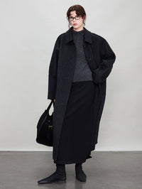 Cocoon Silhouette Long Coat_BDHL6925