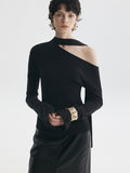 Ribbon-Tie Off-Shoulder Tops_BDHL7729