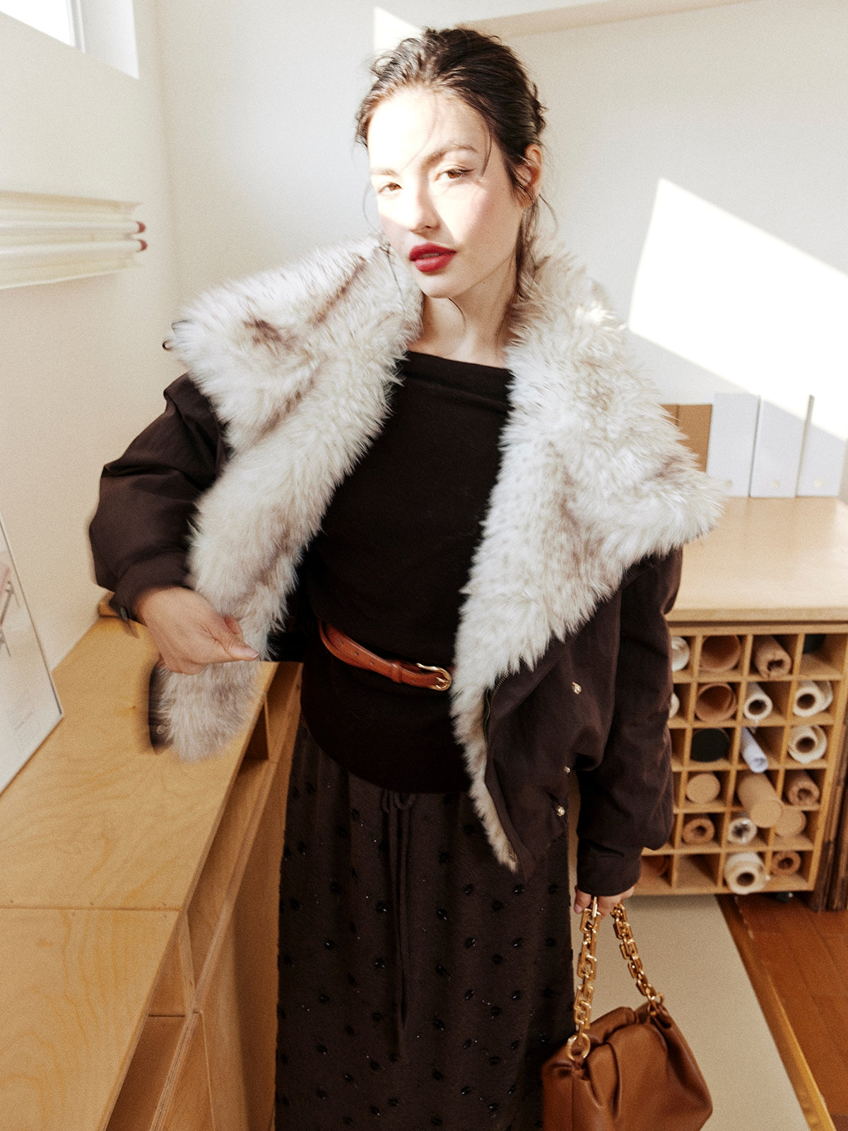 Asymmetrical One-Shoulder Knit Tops_BDHL7997