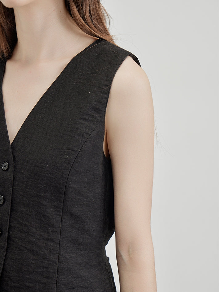V-Neck Vest Or Bud Skirt_BDHL7600
