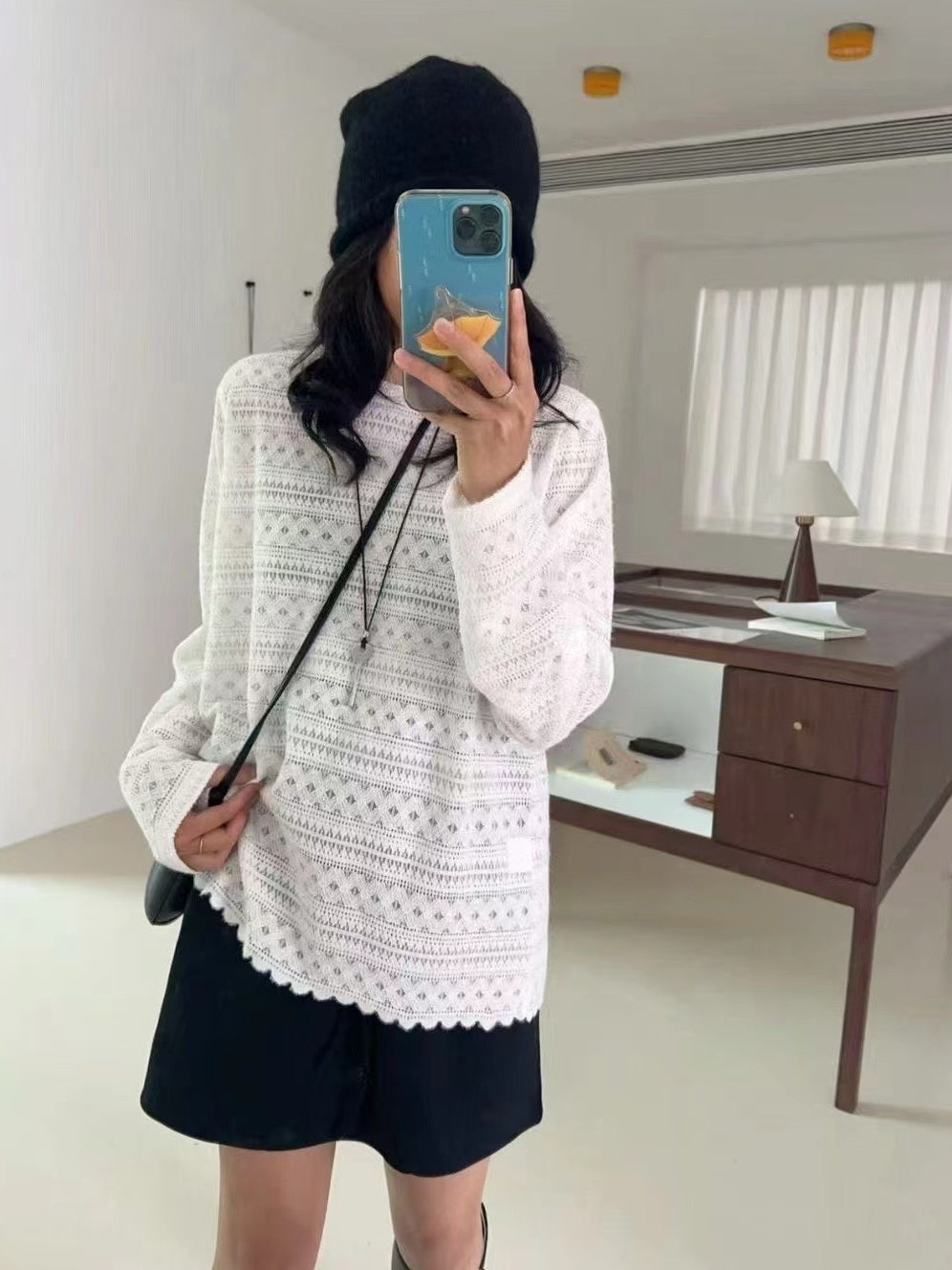 Lace Long-Sleeved Tops_BDHL7742