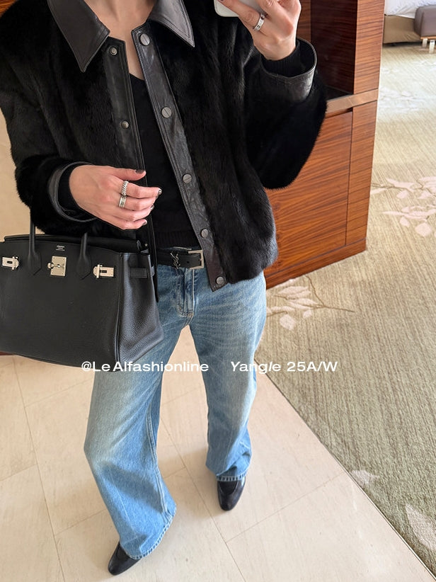 Wash-Finished Straight-Leg Denim Pants_BDHL8123