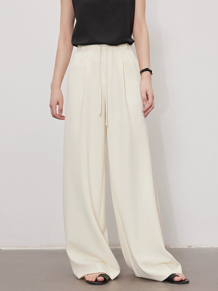 Straight comfortable wide pants_BDHL5845 - HELROUS