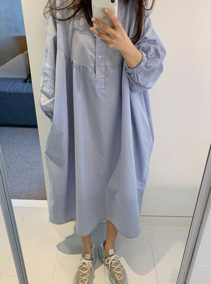 Loose-Fitting Large Shirt Dress_BDHL6275