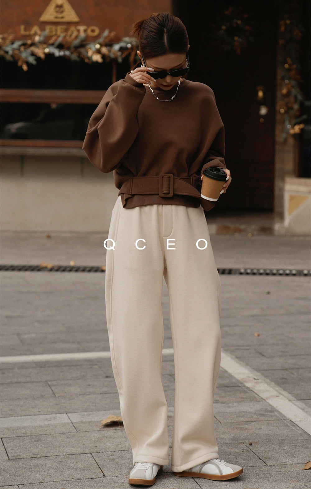 Loose-Fitting Waist Belt Knit_BDHL7149