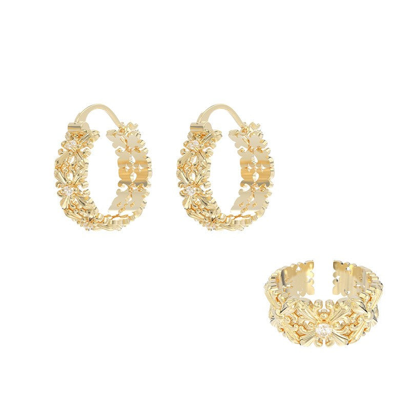 Iris Flower Hoop Earrings_BDHL8474