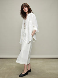 Thin Long-Sleeved Shirts &amp; Wide Pants_BDHL6329