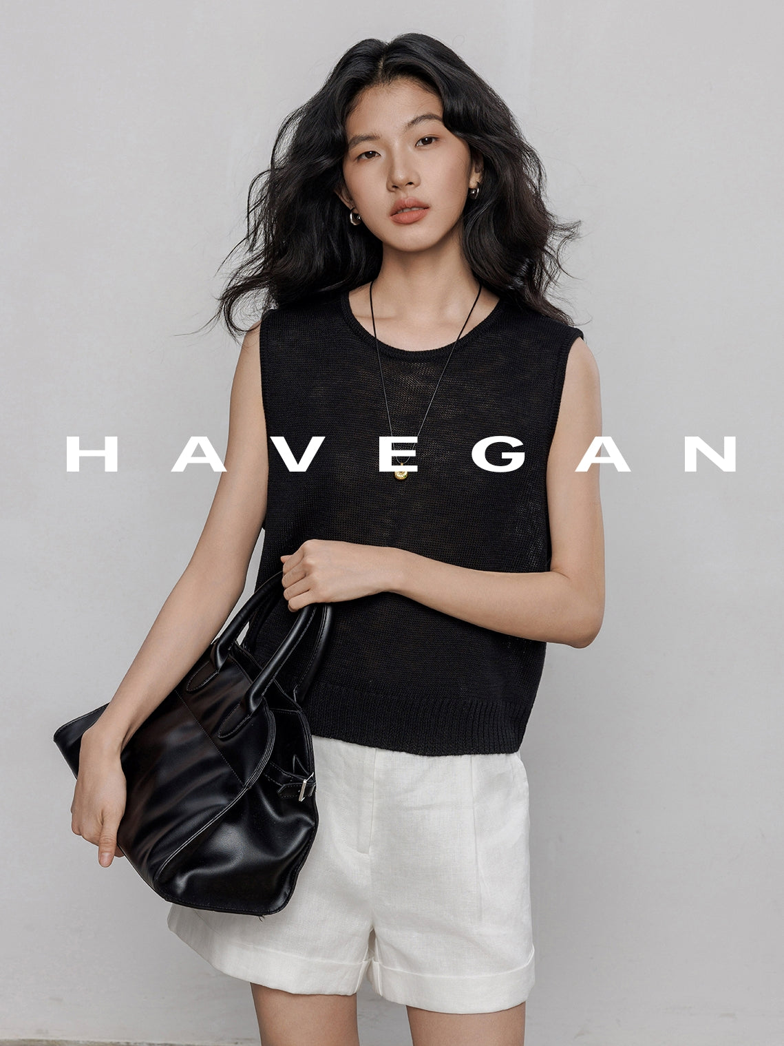Round Neck Sleeveless Tops_BDHL7233