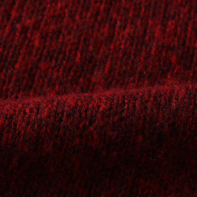 做舊V領針織上衣_BDHL8077