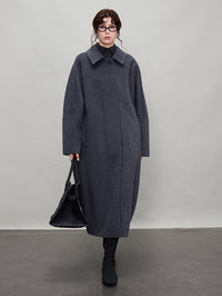 Cocoon Silhouette Long Coat_BDHL6925