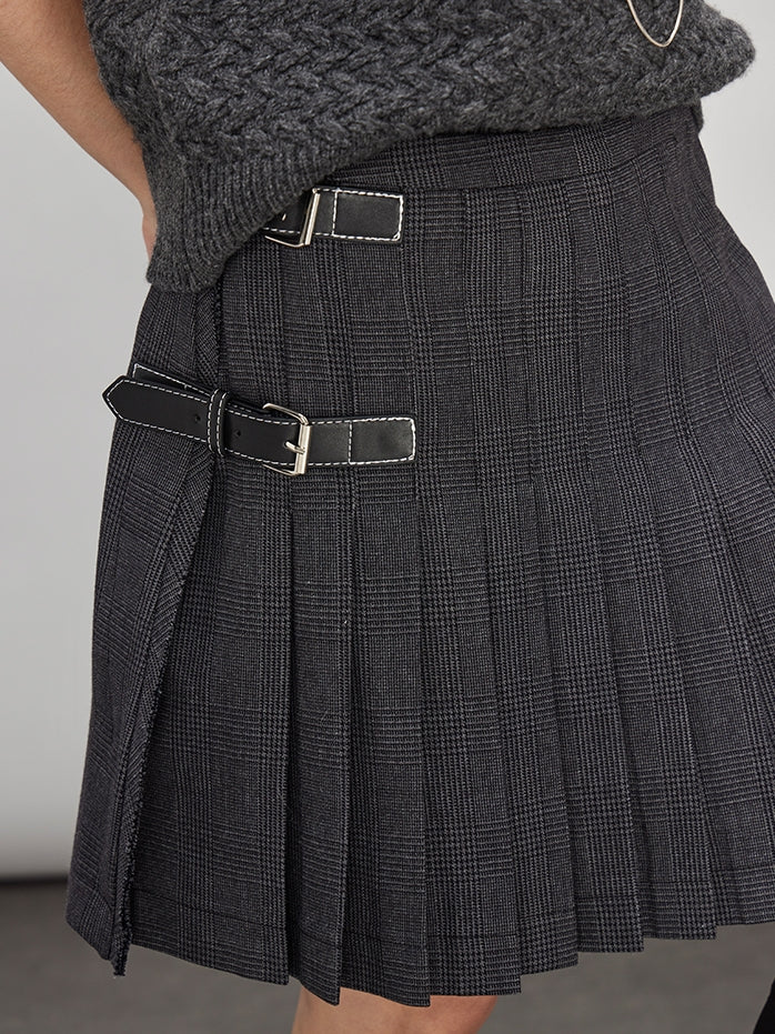 Short Or Long Pleated Skirt_BDHL7938