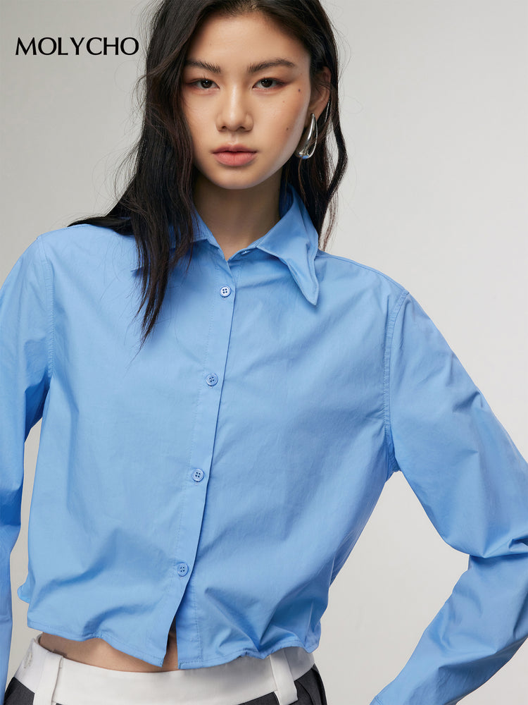 Small Short Long-Sleeved Shirt_BDHL7048