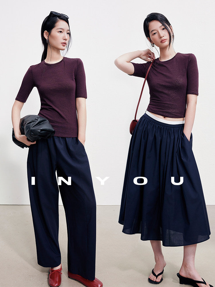 Crew-Neck Knit Top_BDHL8395